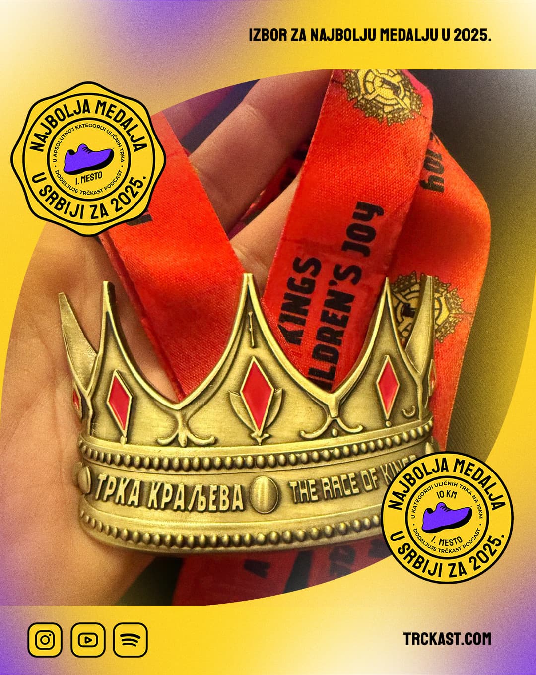 Pobednička medalja – TRKA KRALJEVA 2025